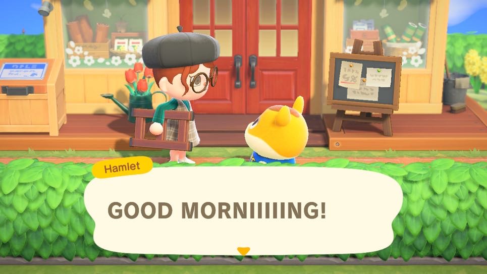 Personal ACNH - Hamlet's bubbly personality.